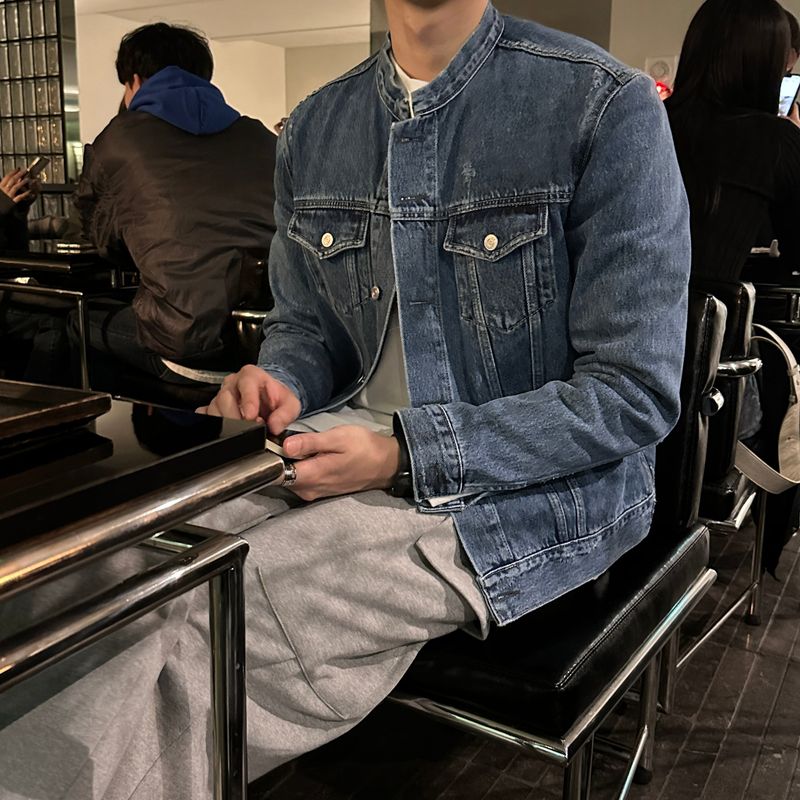 LMN Semi-Overs China Denim Jacket (blue)