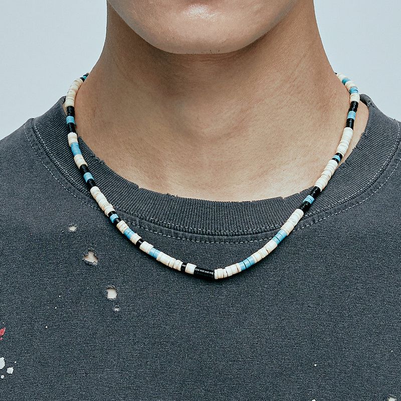 KND（ケイエンド）の「NA shell & turquoise beads necklace（Accessories）」