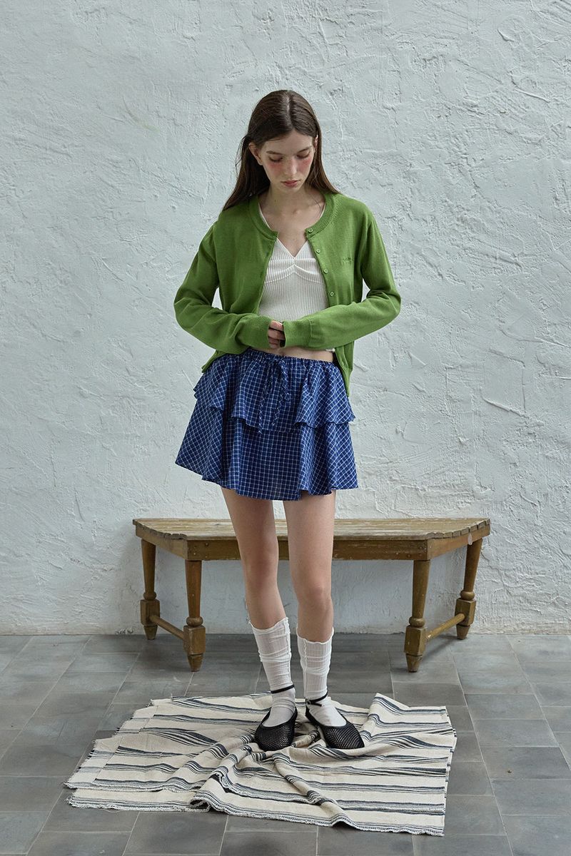 Lily frill sleeveless knit_ivory