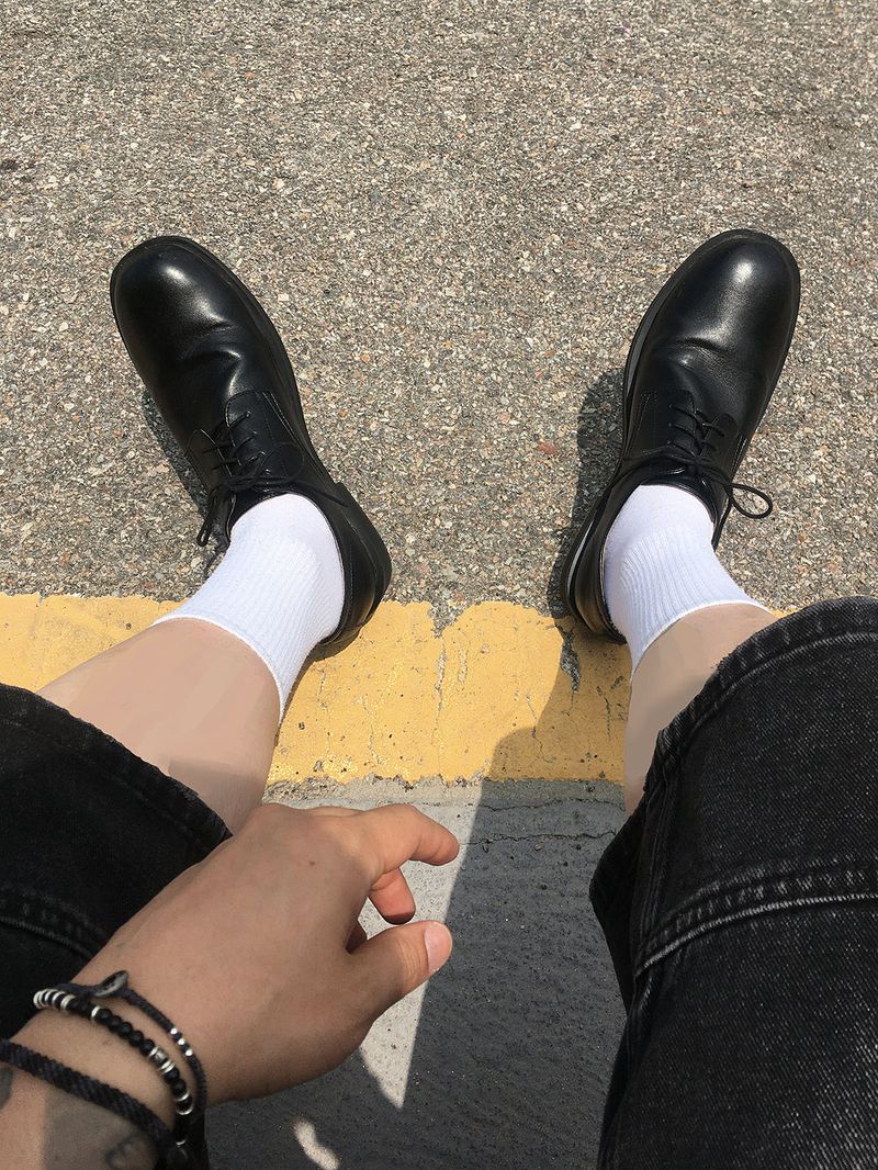 No.1308 blunt 4hole derby SHOES