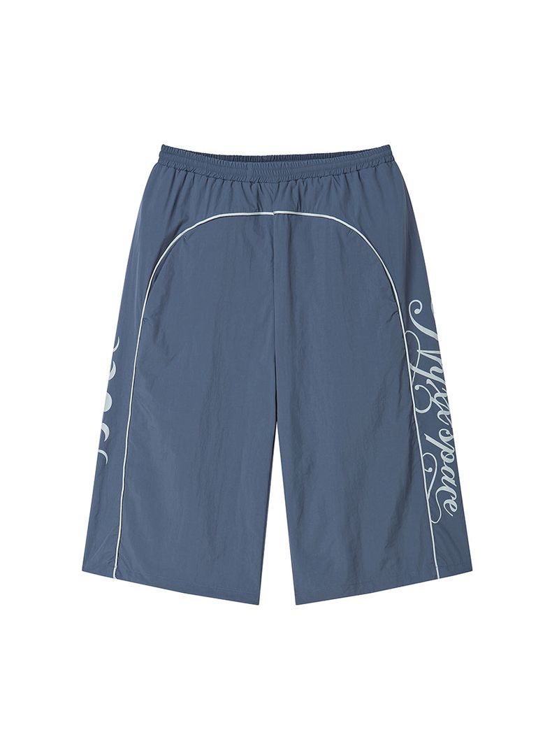 LINE HALF PANTS BLUE