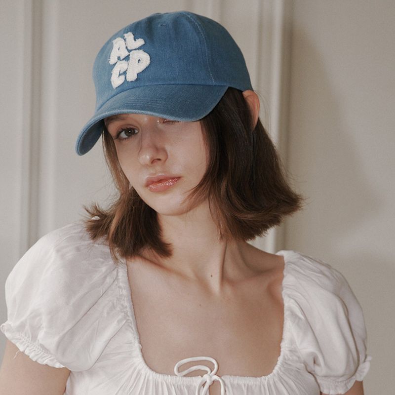 ALCP Applique Washed Ball Cap (Blue Denim)