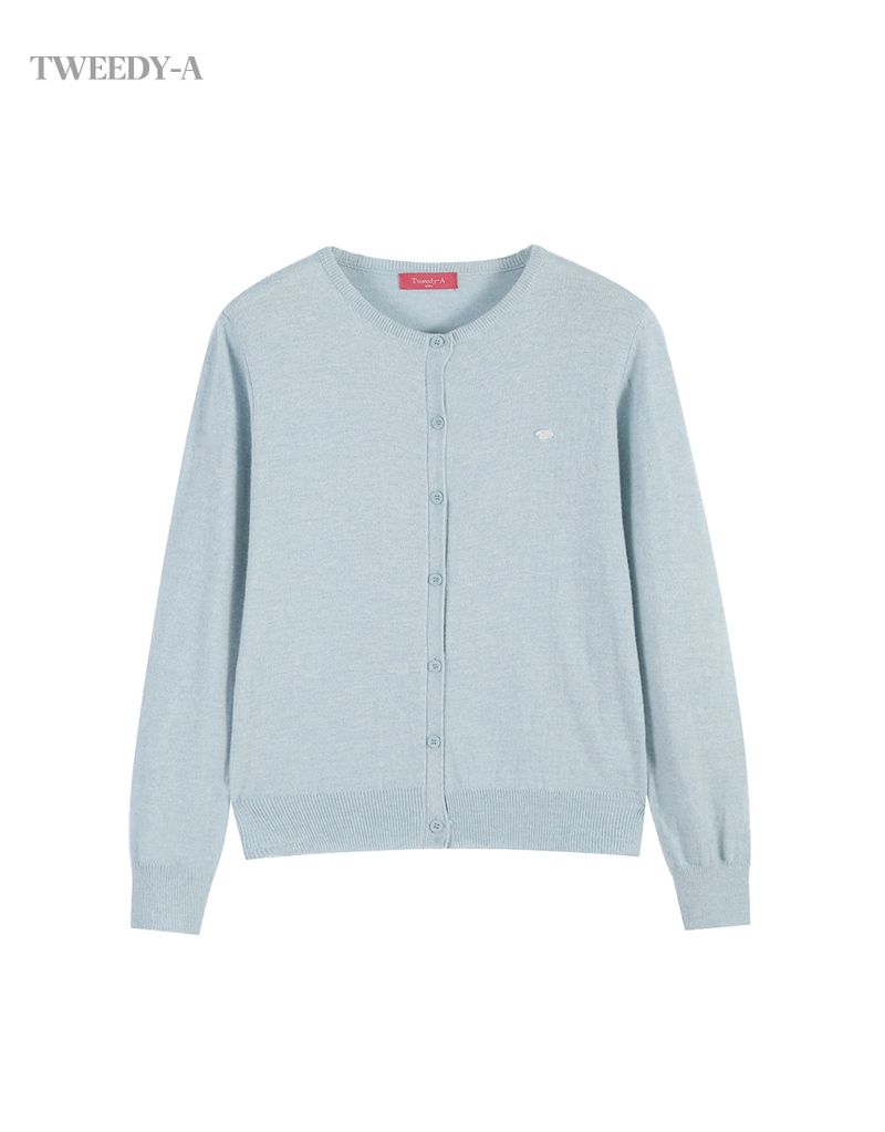 Basic Cashmere Mixed Round Cardigan 6 Colors