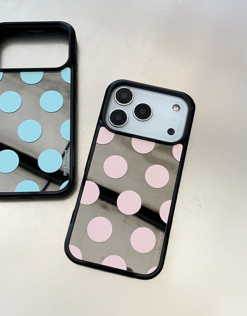[MADE]バブルキャンディ iPhone MagSafe対応 ブラックミラーケース