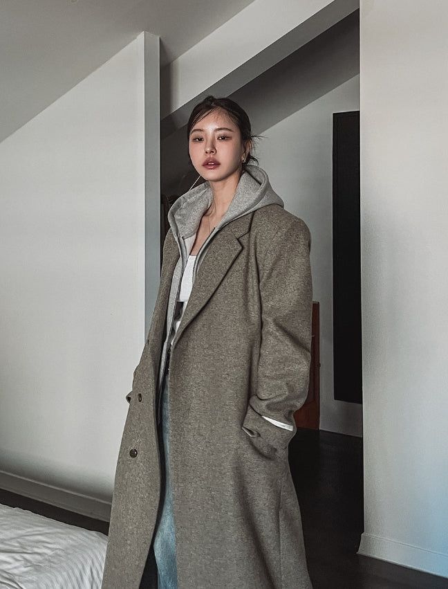 Oti Rivet Brushed Hood Zip Up