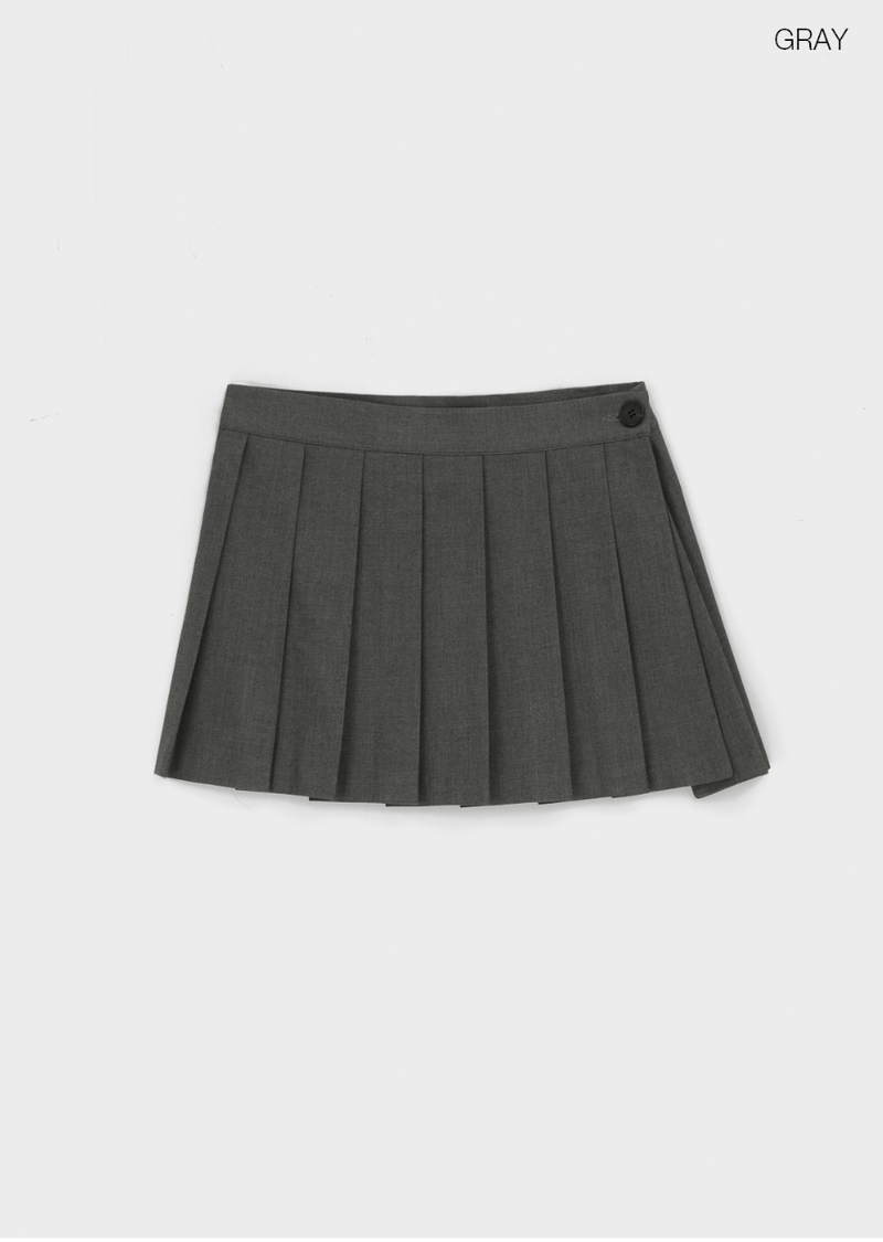 [MADE] Darnell SET - Pleated Mini Wrap Skirt