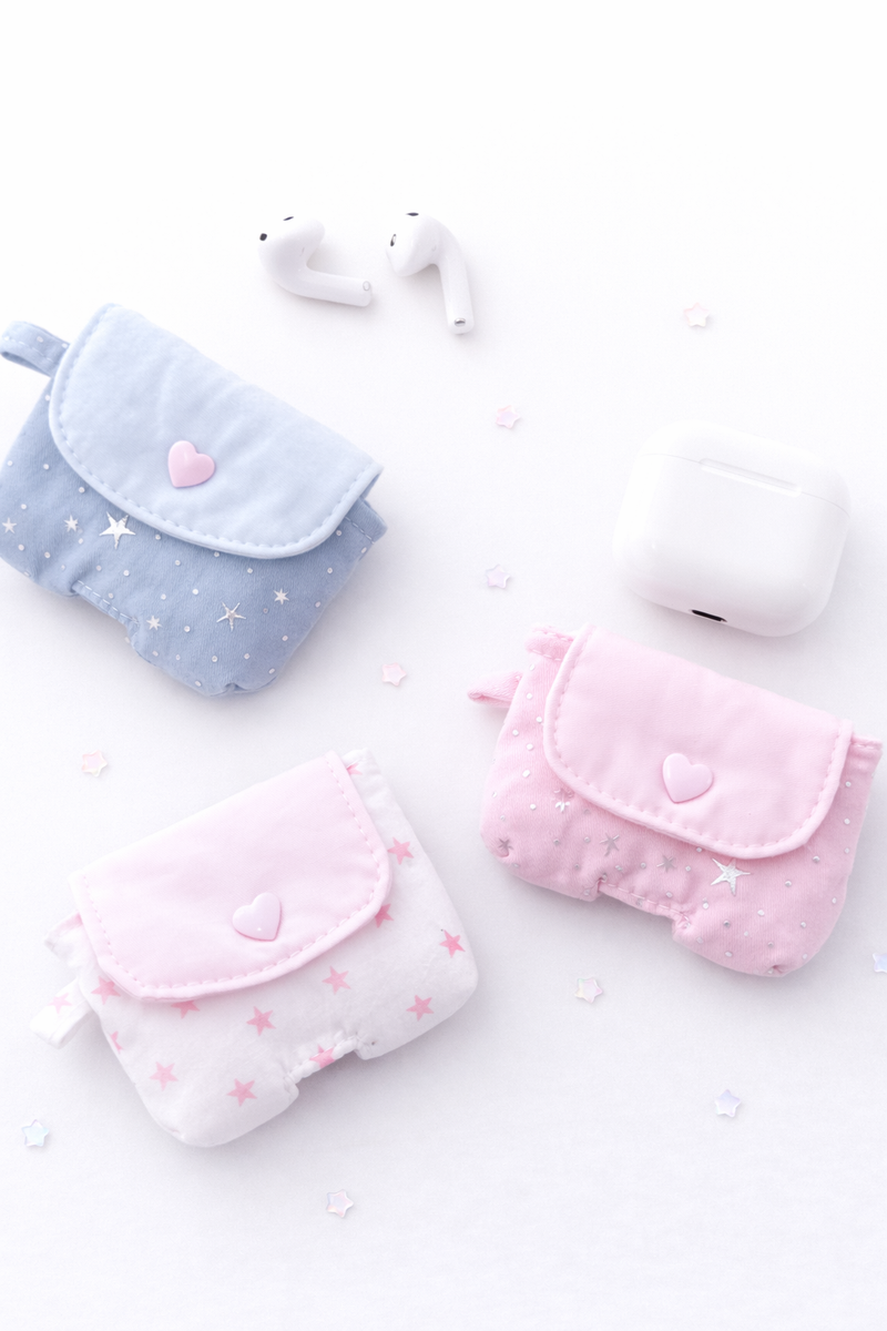 Star embroidery point AirPod case (4colors)