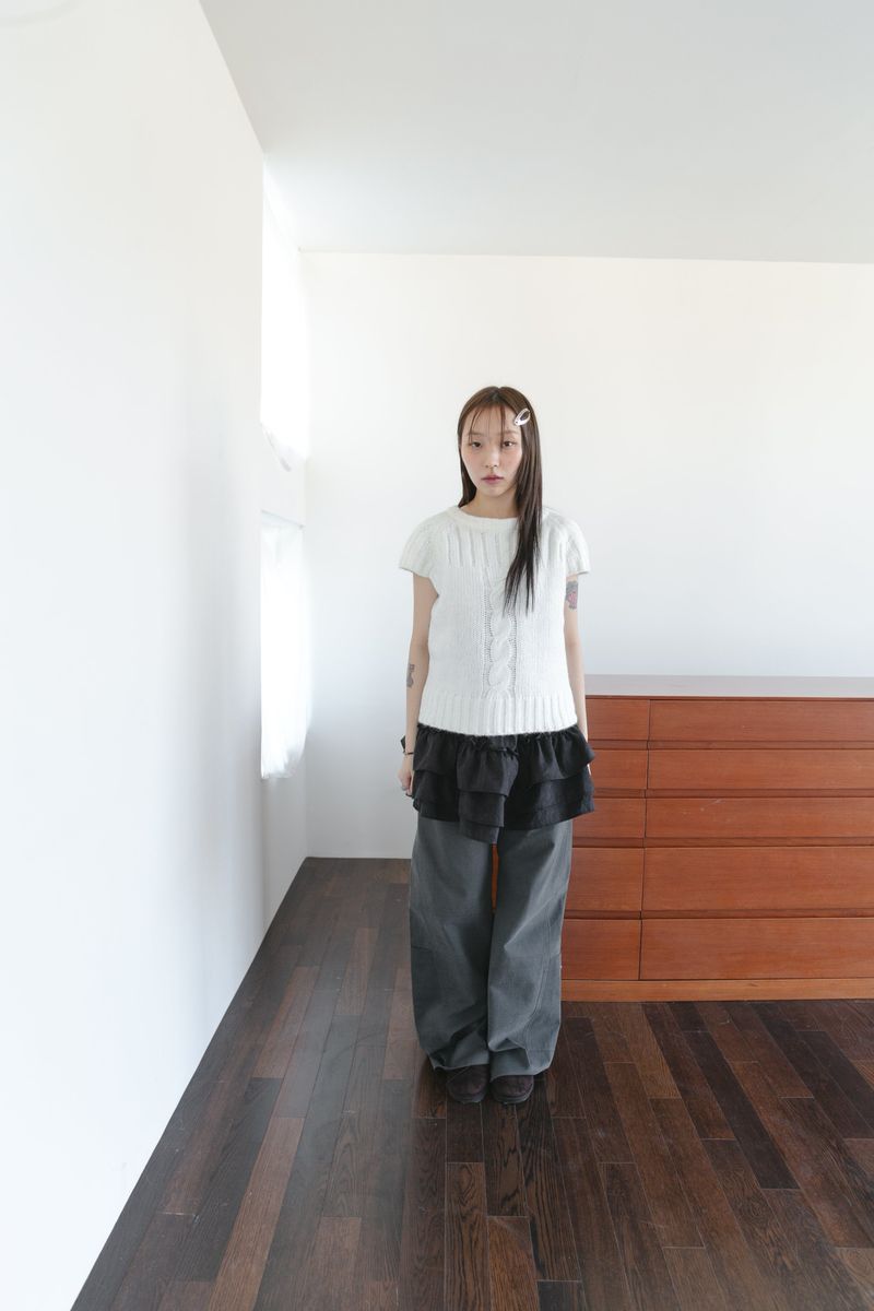 peach side pocket wide pants(2colors)