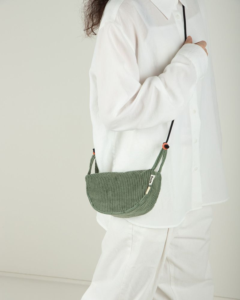 Pouch bag Corduroy Winter Forest