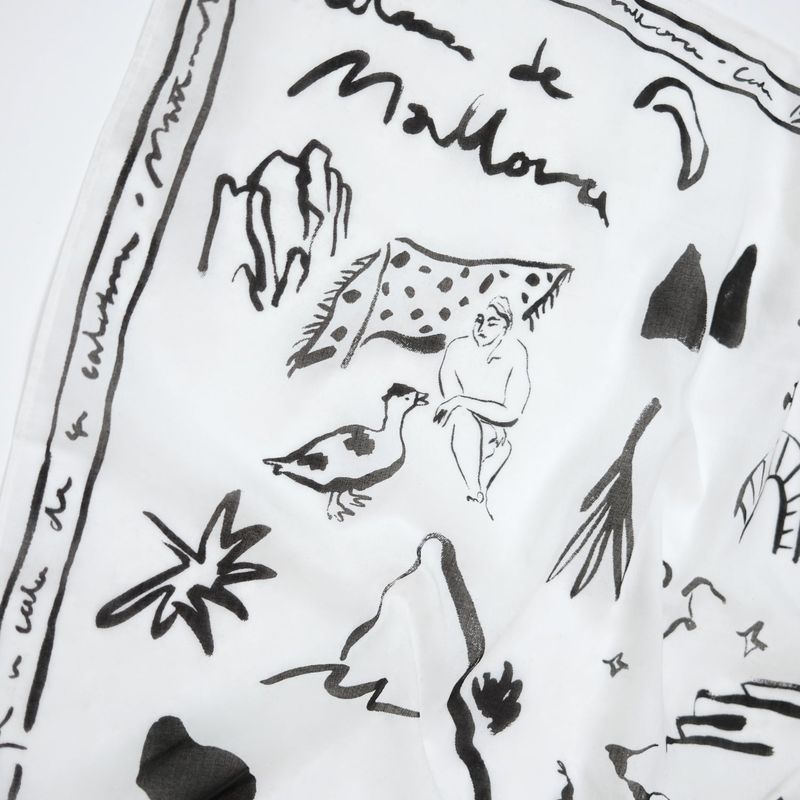 [Organic Scarf] Mallorca - White