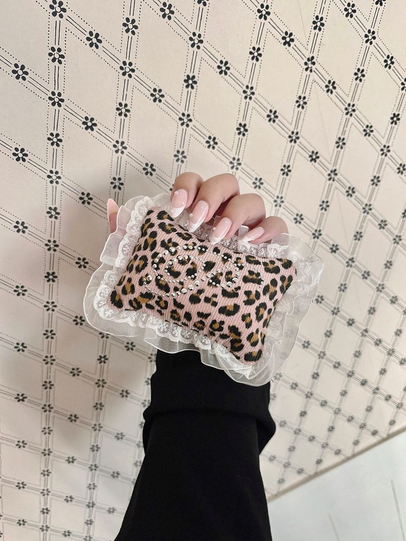 【MADE】 KIRA pocket pillow (leopard/pink)