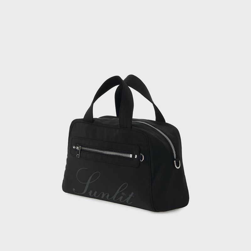 Lettering Cross Tote Bag (Black)