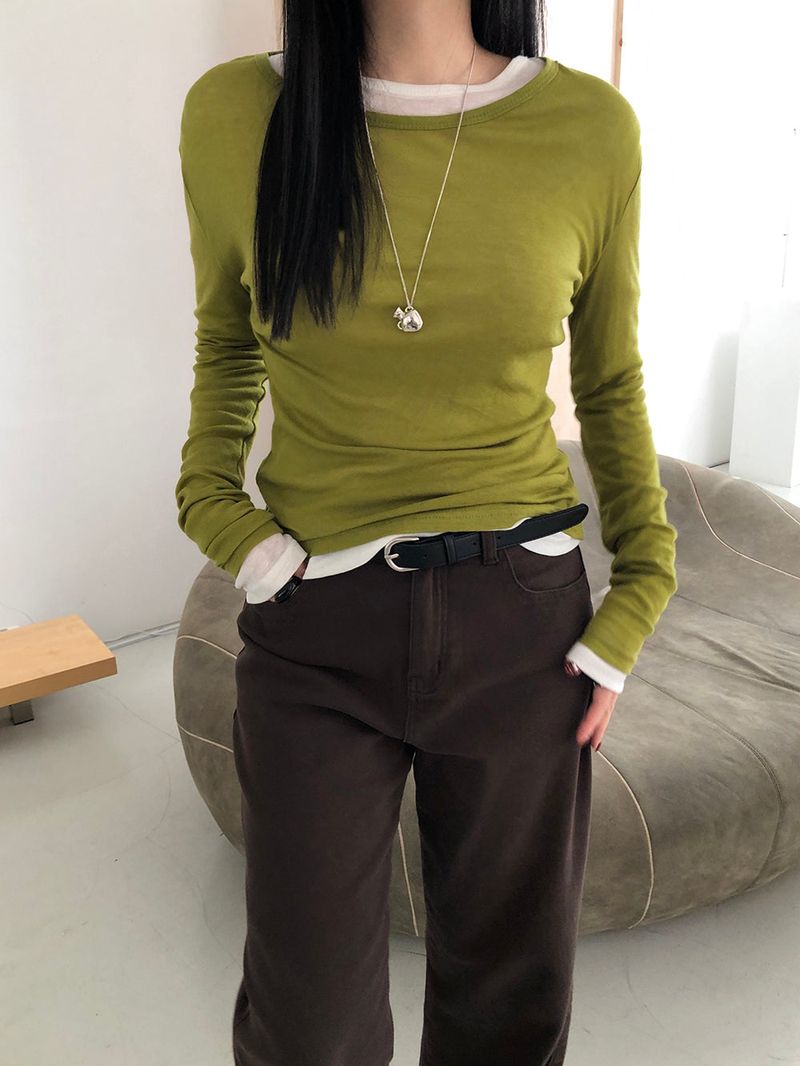 [MADE] Fodit Wool Tencel Layered Tee