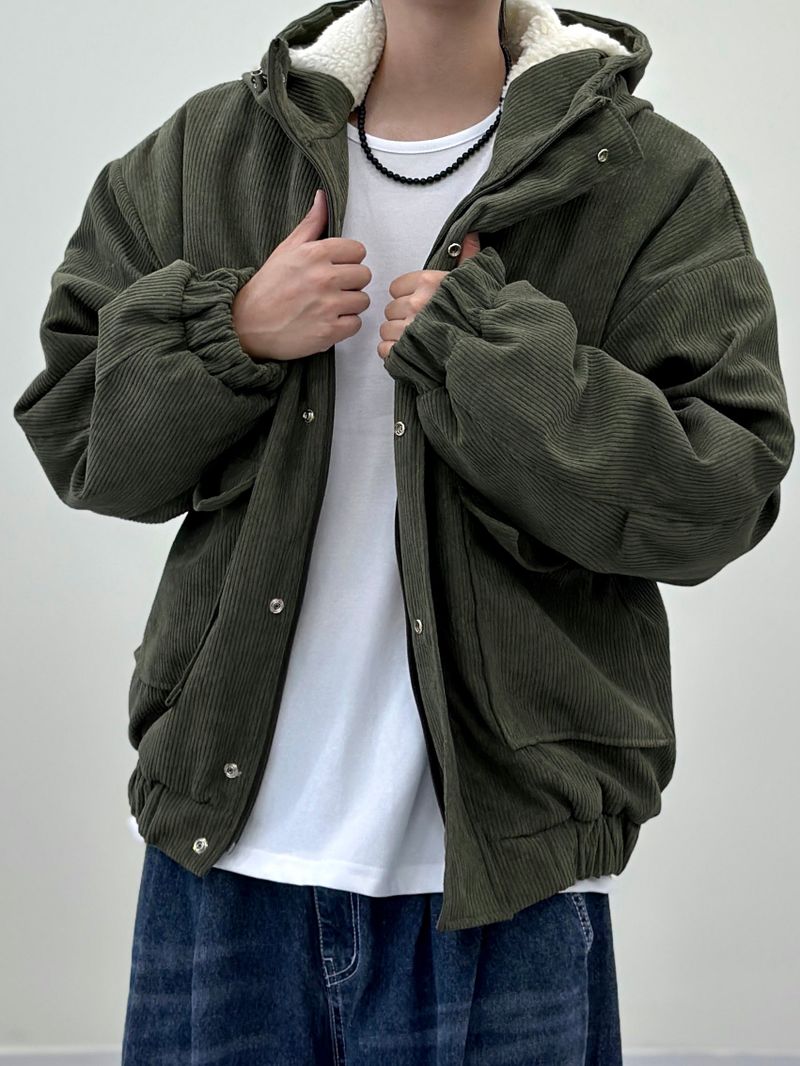 Number Jack Corduroy Hooded Jacket 3C