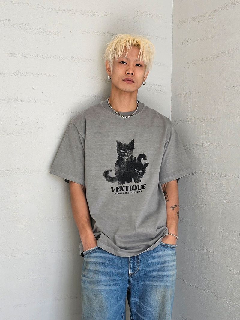VENTIQUE（ベンティーク）の「VENTIQUE Cat Club T-shirt 3color（Tops）」