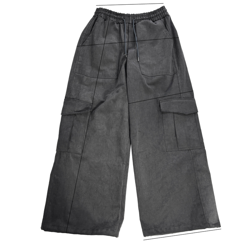 peach graphic cargo pants