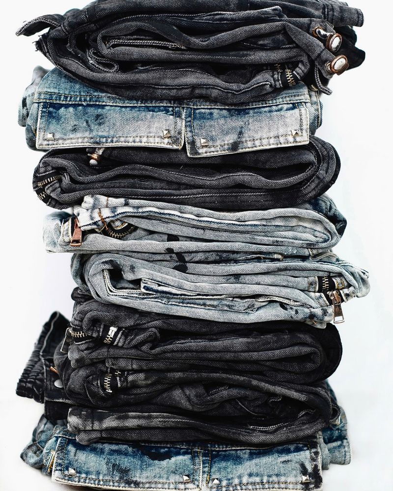 WASH-DENIM CARGO PANTS MULTI POCKET (Blue)