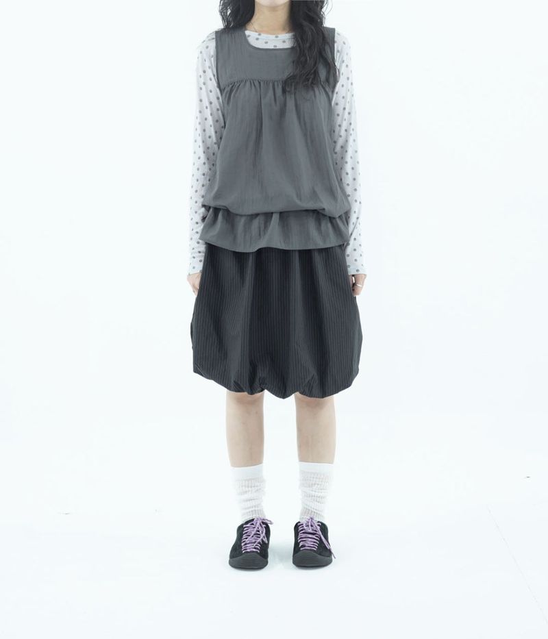 [fiebre] sheer 2way sleeveless top 