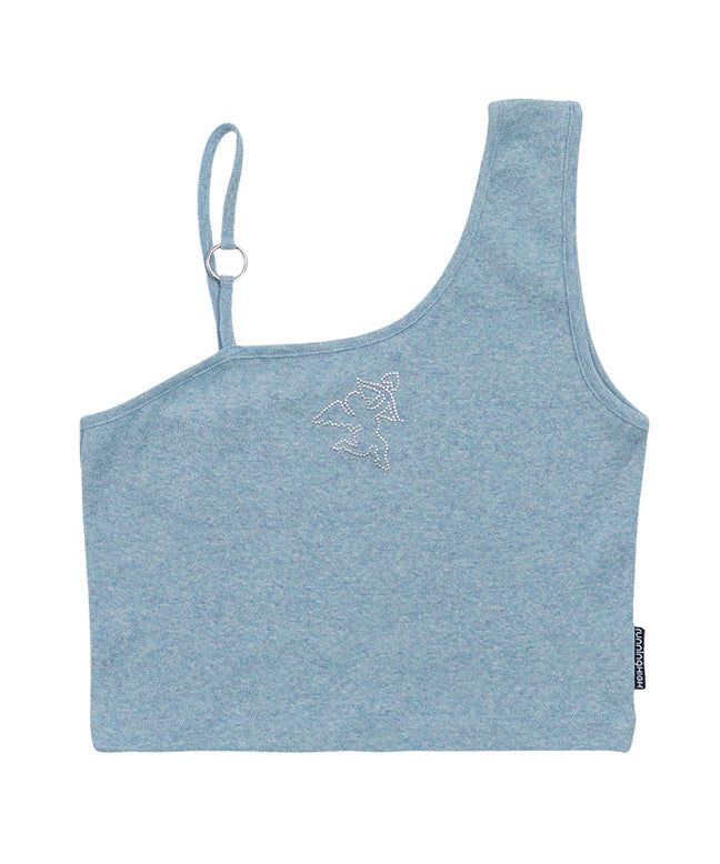 CUPID UNBALANCE CROP SLEEVELESS TOP