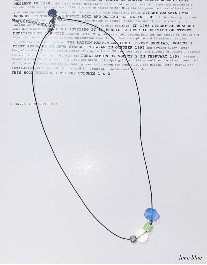 point beads necklace (6color)