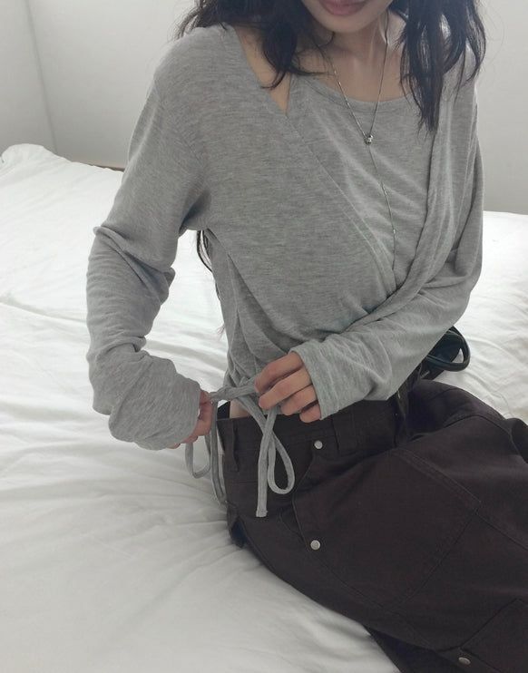 Kiru Layered Wrap Cardigan