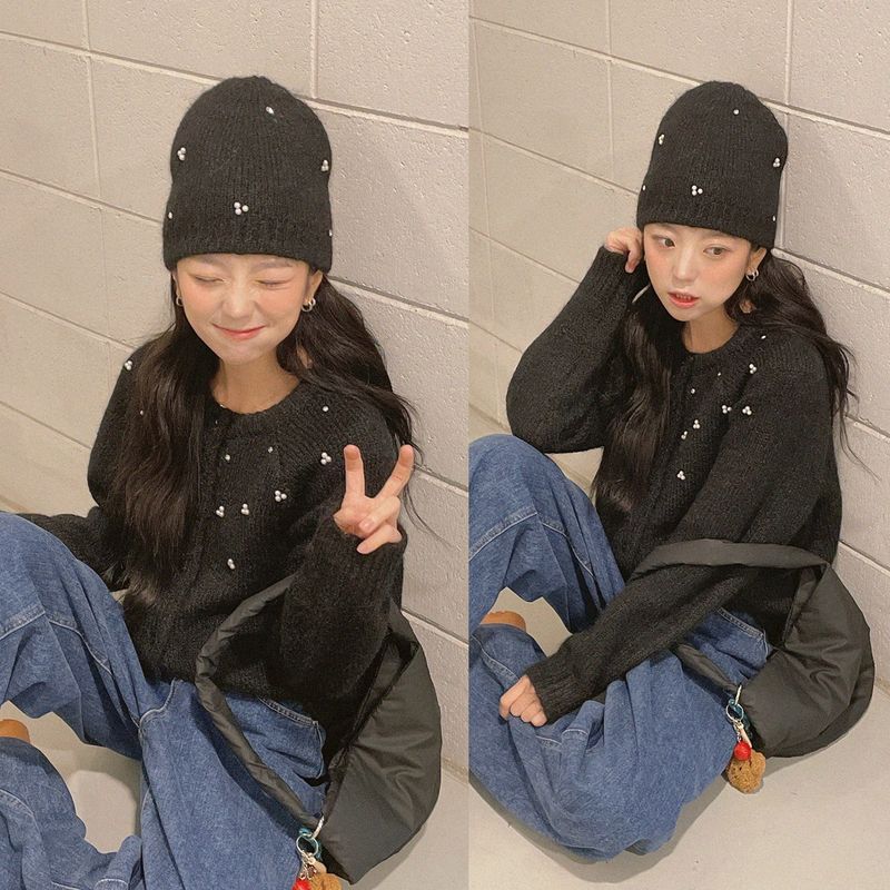 natural mind（ナチュラル マインド）の「Connie Beads Knitwear *Hatwear SET*（Tops）」