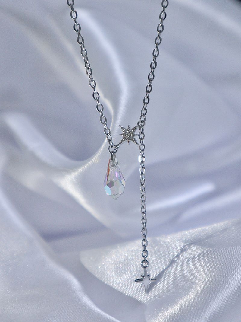 crystal mood necklace