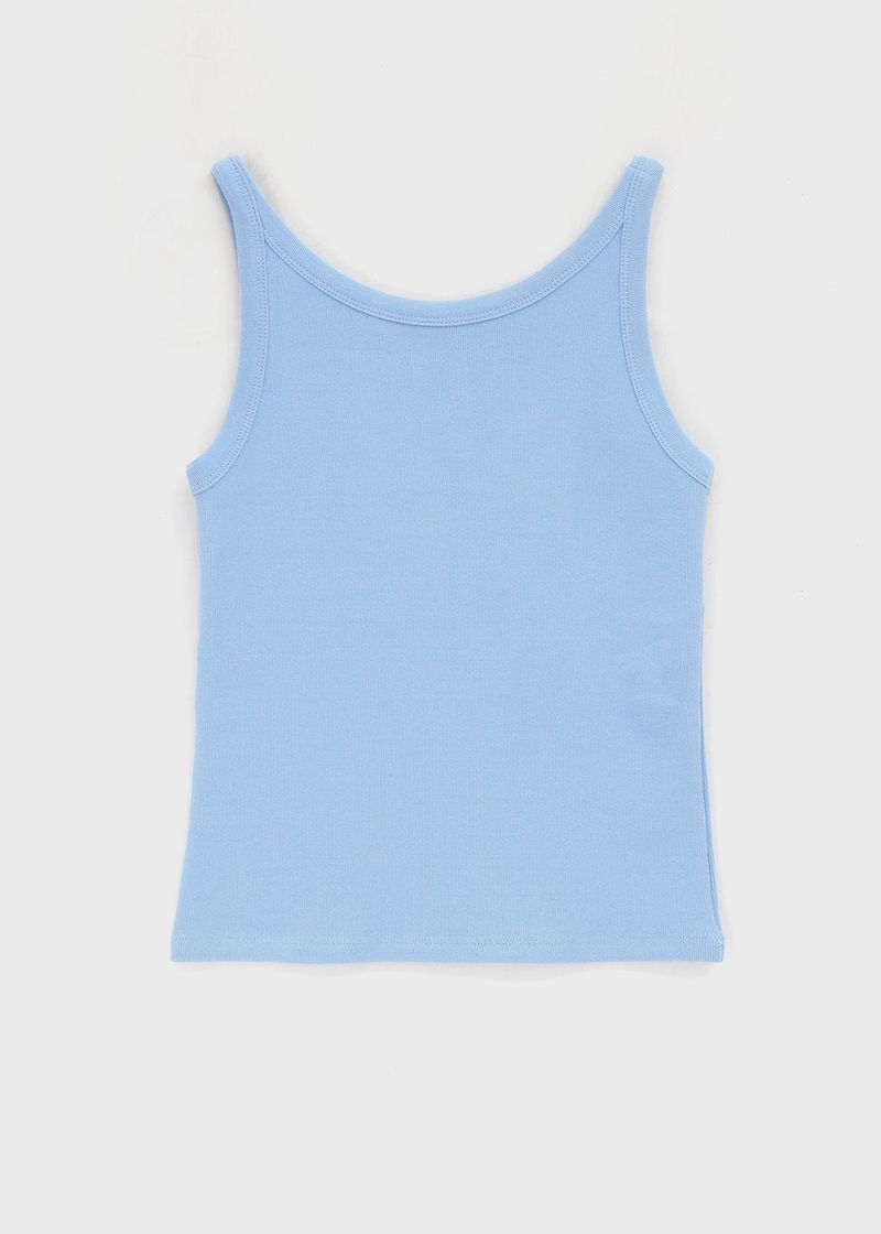 [MADE] Plio U-Neck Ribbed Sleeveless Top