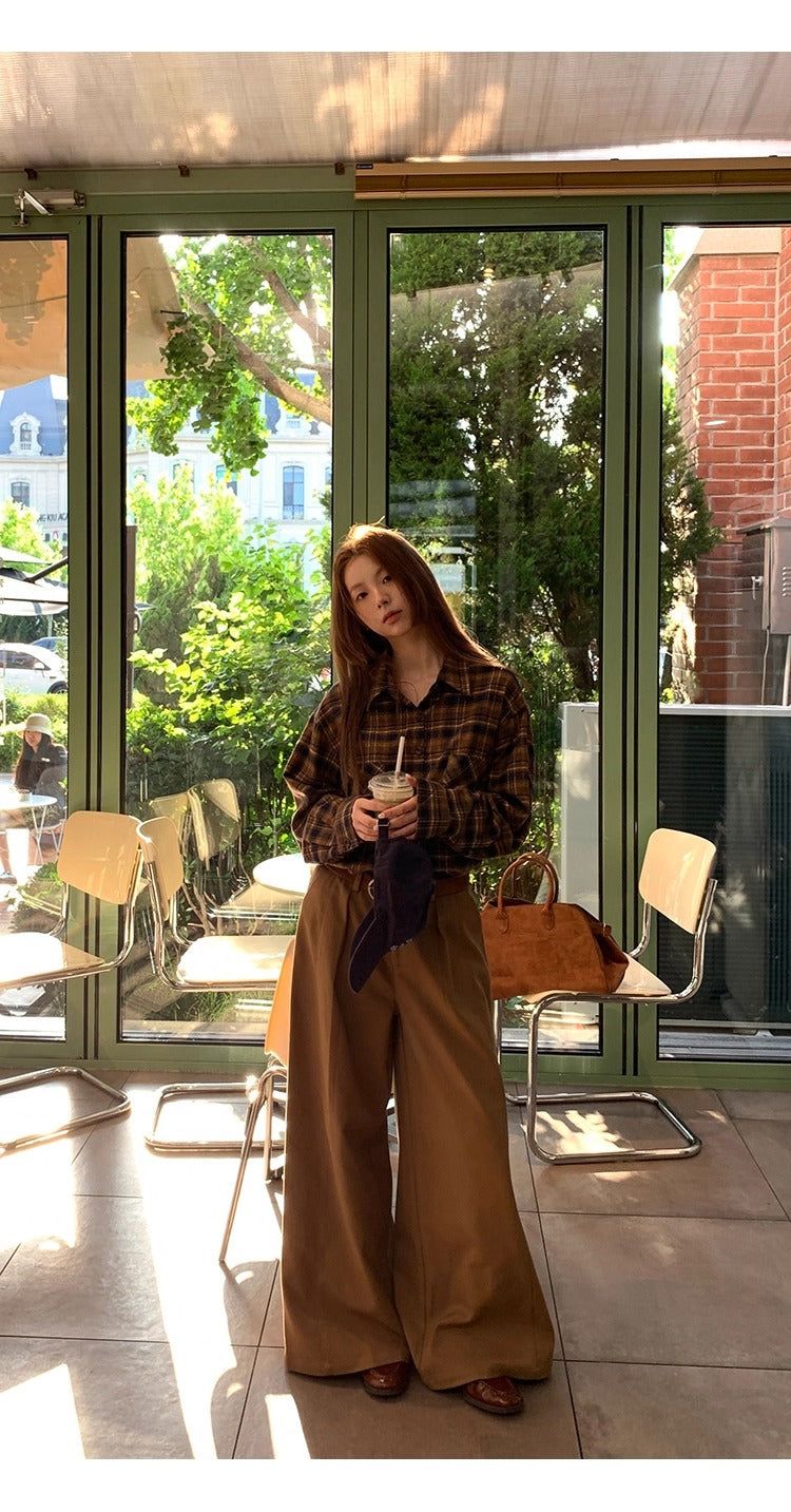 Super Pintuck Wide Cotton Pants