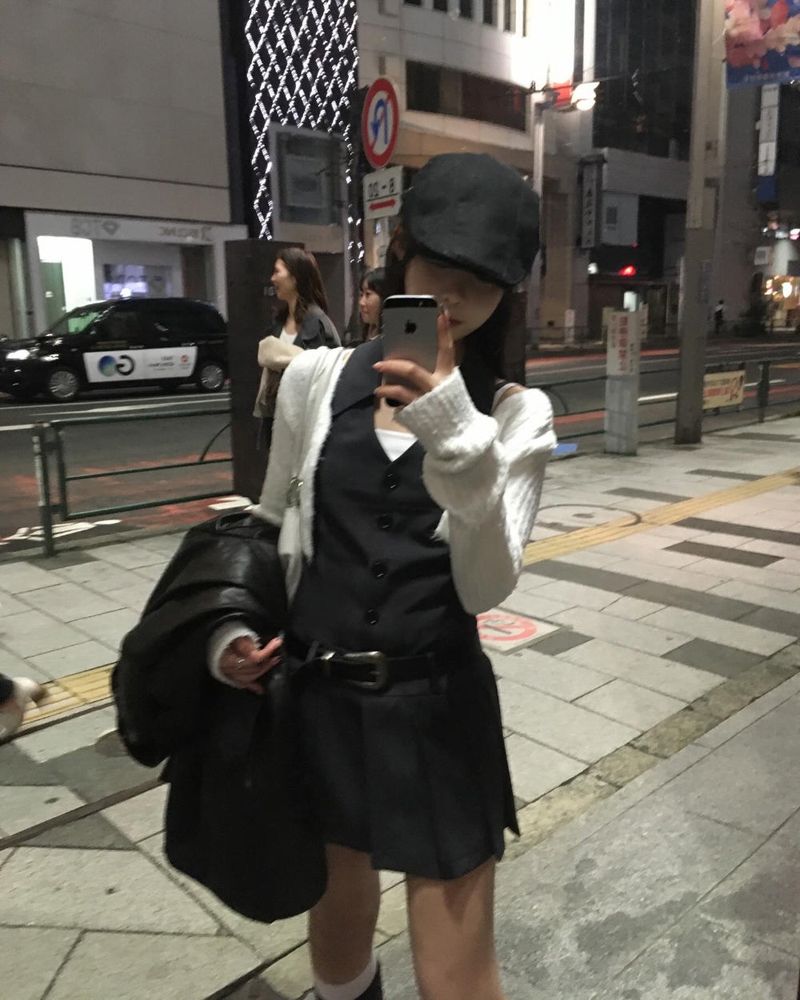 Denim hunting cap
