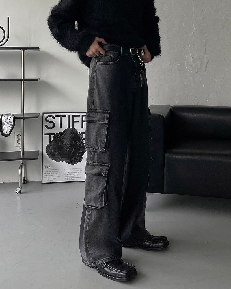 COZINESS（コジネス）の「OWN Pantheon Solid Cargo Pocket Denim Pants (2 colors)（Pants）」