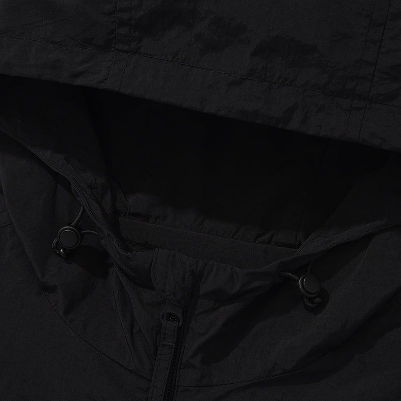 KIRSH プレーンインクシジョンウーブンウインドブレーカー [BLACK]