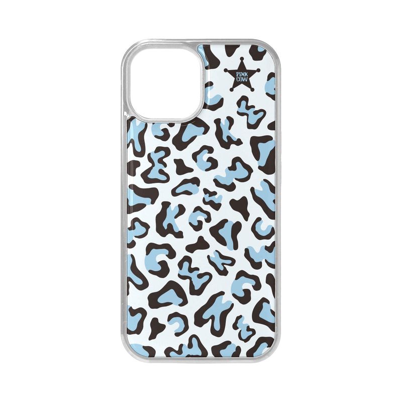 PINKCOWBAKERY（ピンクカウベーカリー）の「【MADE】 PKCWレオパードフォンケース (baby-blue)（スマホグッズ/小物）」
