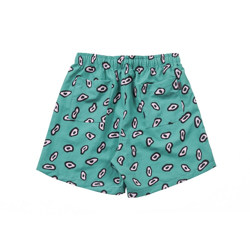 GREEN LEOPARD HALF PANTS