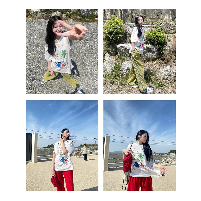 '4 SENSE' OVERSIZED TEE_WHITE