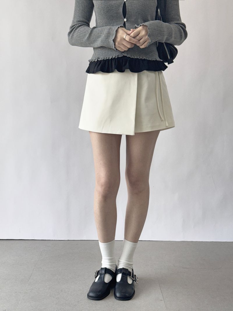 ROIA（ロイア）の「Vigent Wrap Elastic Waist Mini Skirt Pants（Skirts）」