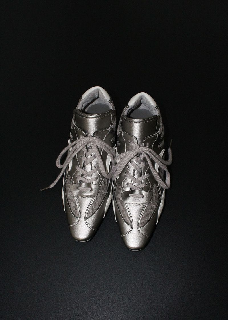 SILVER STILETTO SNEAKERS