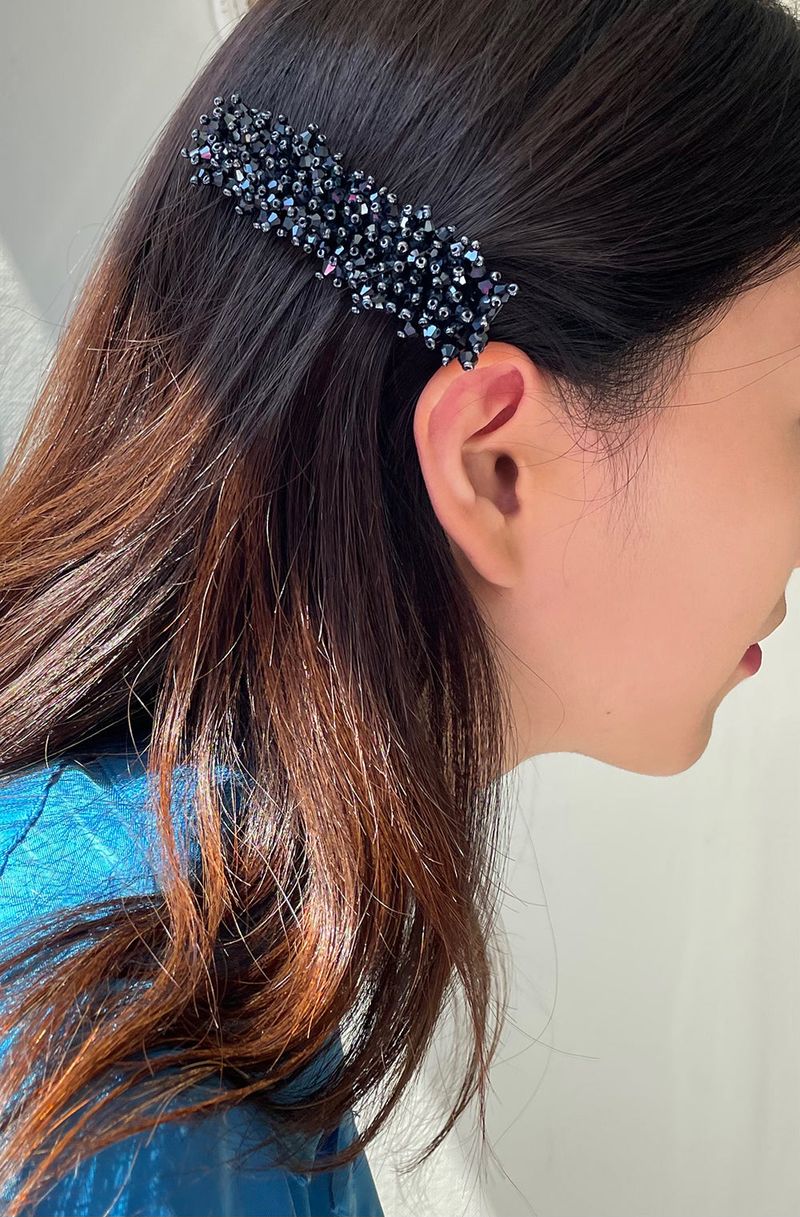 geegee(ジジ)の「beads hair pin - navy(Hair Accessories)」
