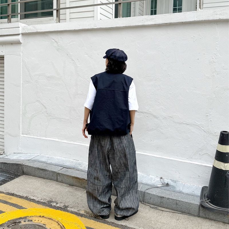 Vintage Stripe Balloon Pants