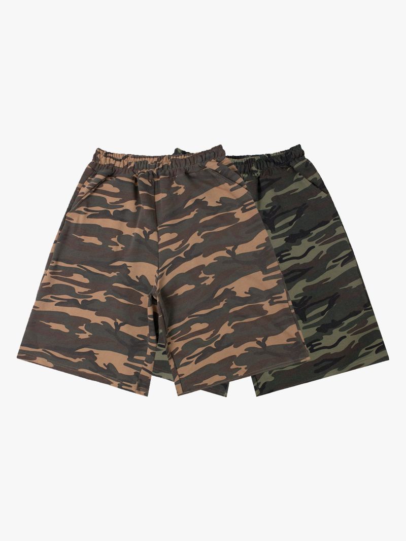 Camo plage bermuda sweat pants 2C