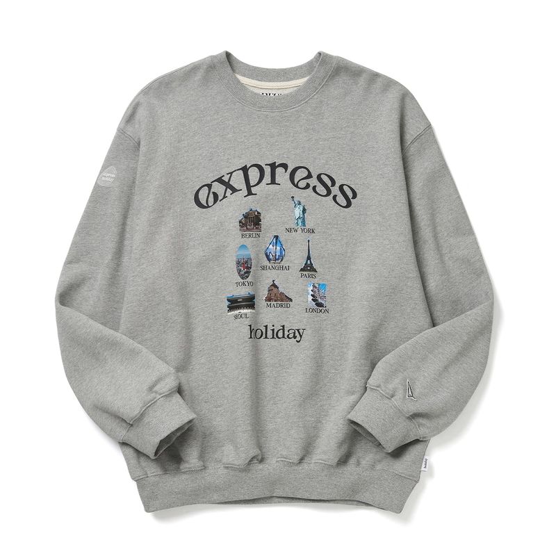 Express Holiday(エクスプレスホリデー)の「Express Holiday Global Citizen Sweatshirt_Melange(Tops)」