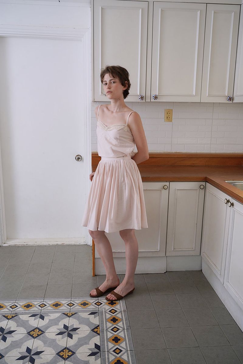 Sleek tensel skirt_pink