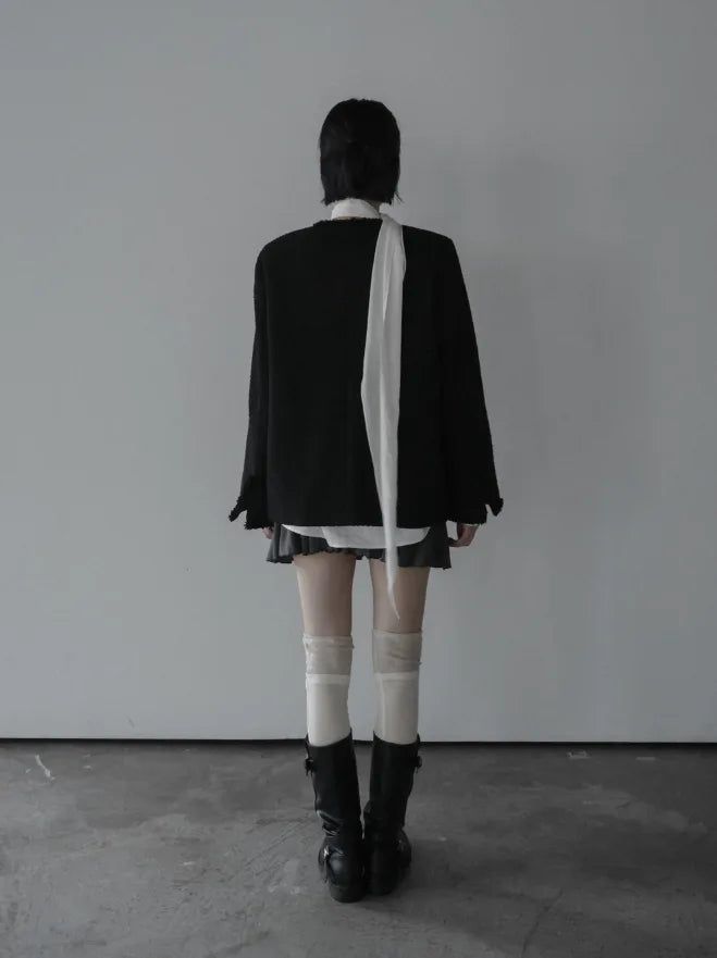 Miu Over Fit Tweed Jacket