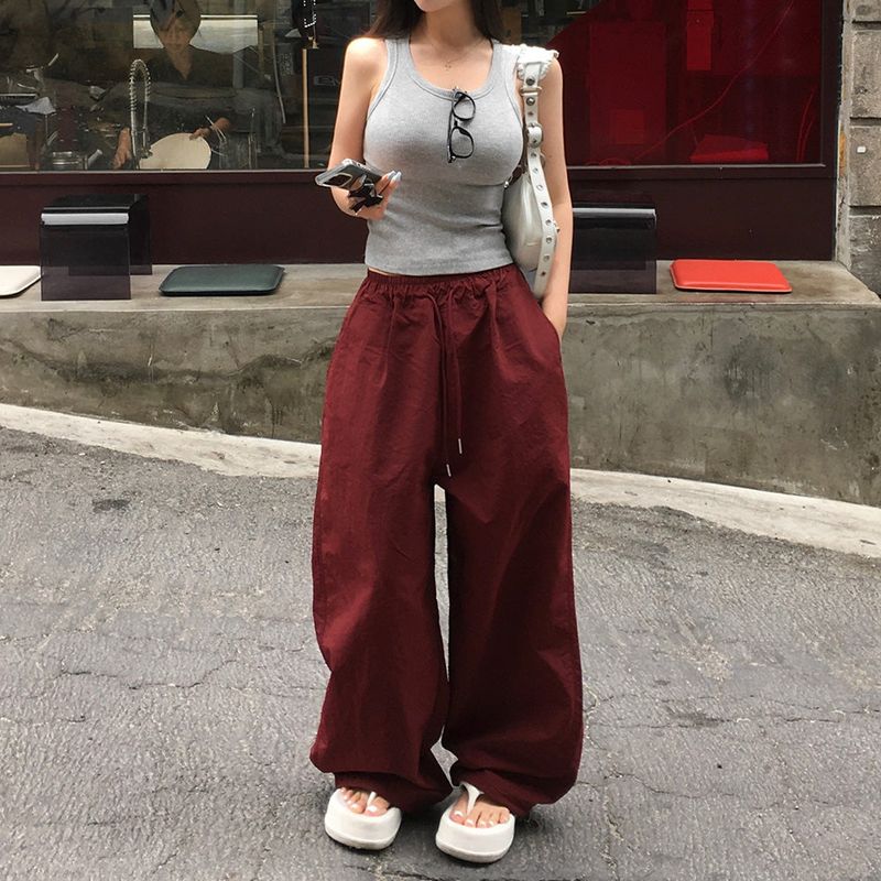 [MADE] Dump, folding nylon wide pants