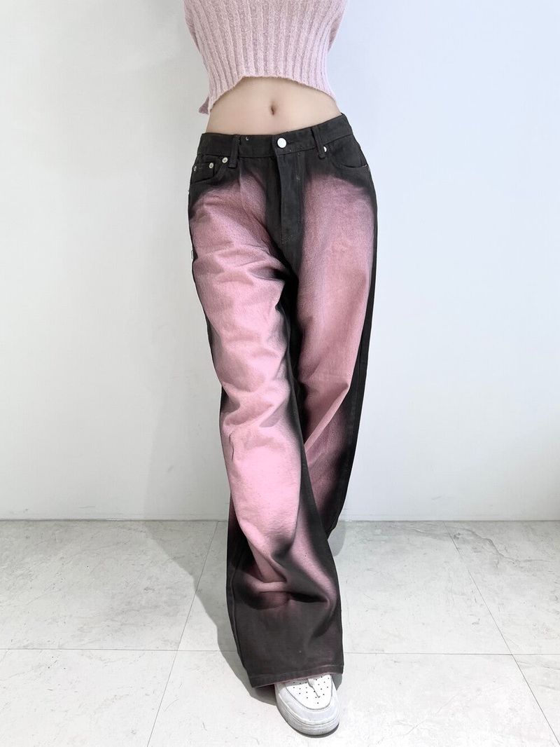 1079. Pink washing denim wide pt