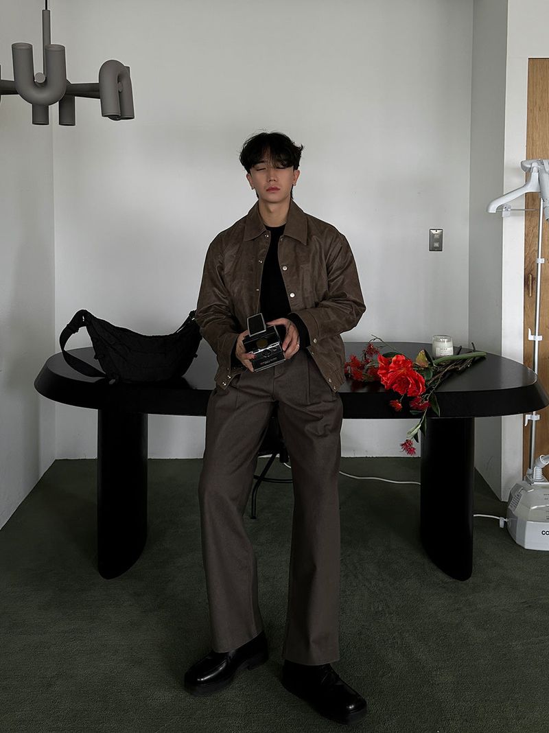 Un Crack Stitch Jacket (3color)