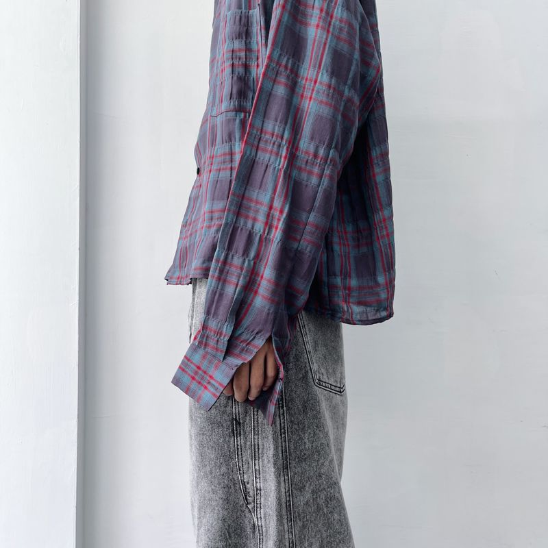 Dusk Blue Plaid Shirt