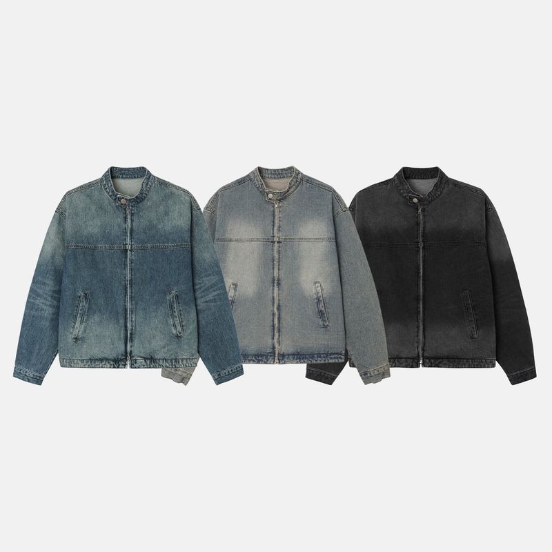 Anti Biker Denim Jacket (3color)
