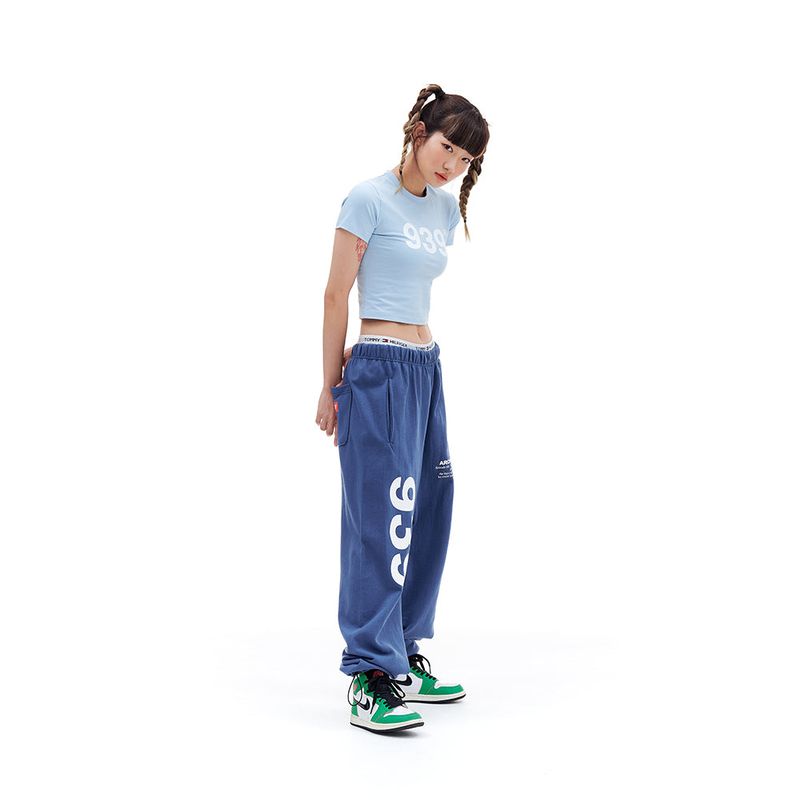 939 LOGO CROP TOP (SKY BLUE)