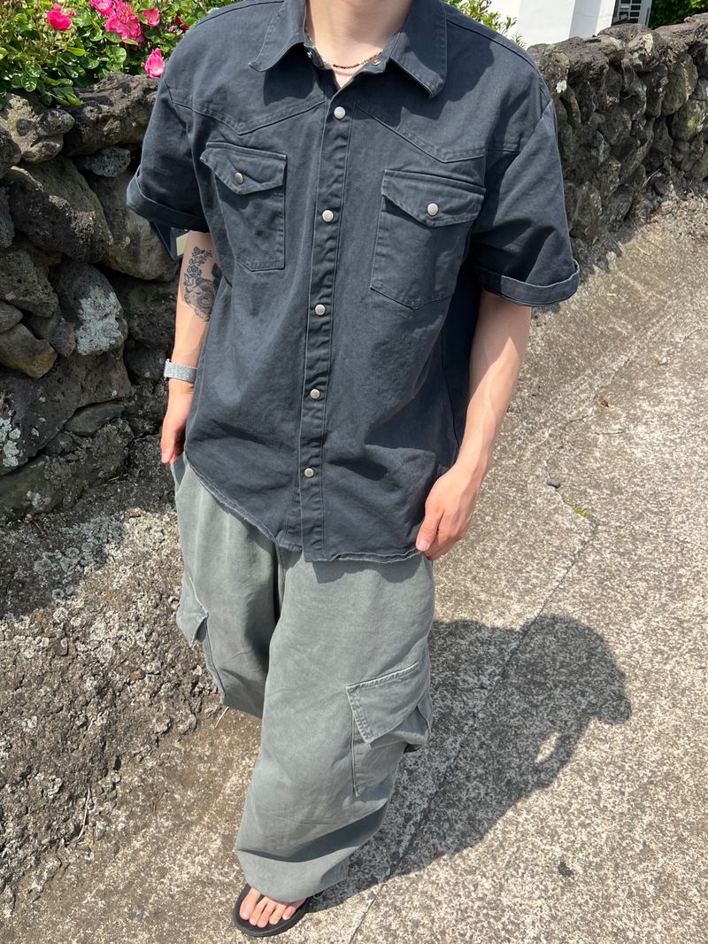 Cold-Washed Cargo Pants (6 Colors)